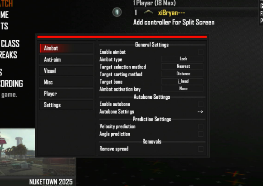 BO2 Menu