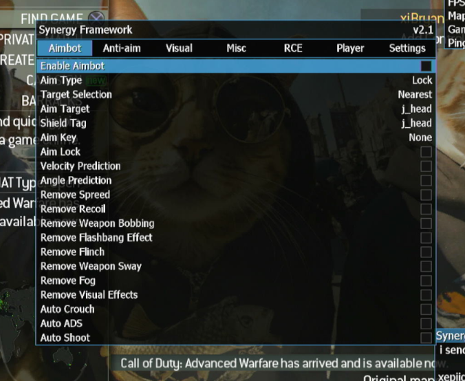 MW3 Menu